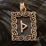 Pandantiv bronz runa Thurisaz